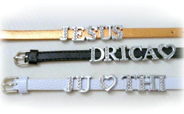 Pulseira DIY  (de 4 a 6 letras)