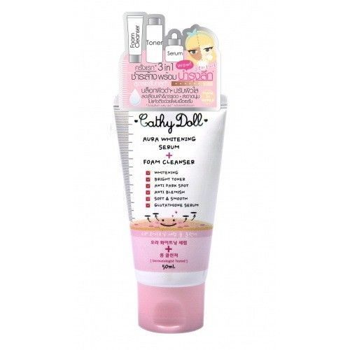 [Cathy Doll] Aura Whitening Serum - Sabonete Clareador anti cravos 100ml *rosa*