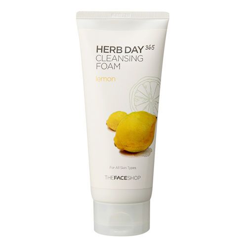 [THE FACE SHOP] Herb Day 365 Espuma de limpeza - Limão 170ml -Peles Oleosas